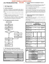 Sharp SD-2260 Trouble Error Codes - OlsonBros