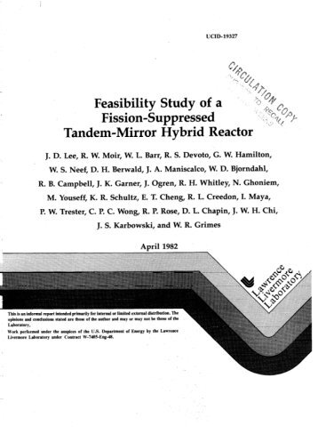 J:,~:~ fi : -++a+ .em-Mirror Hybrid Reactor z - the Molten Salt Energy ...