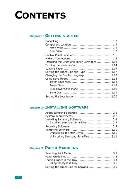 SCX-6220 Users Guide & Owners Operation Manual - OlsonBros