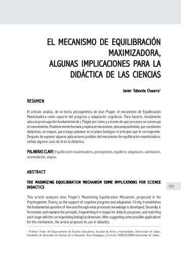 mecanismo de equilibración maximizadora, algunas implica