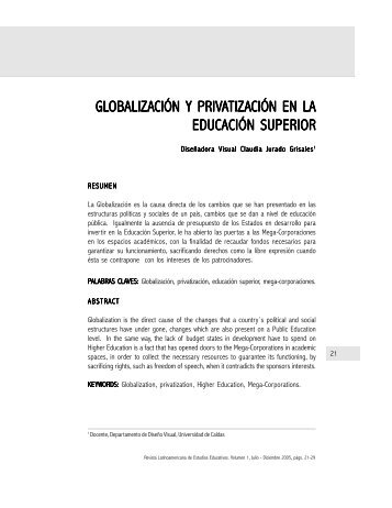 globalización y privatización en la ción en la educación superior