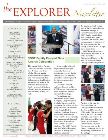 COST Newsletter 2012-2-v2 - COST Home Page - Texas Southern ...