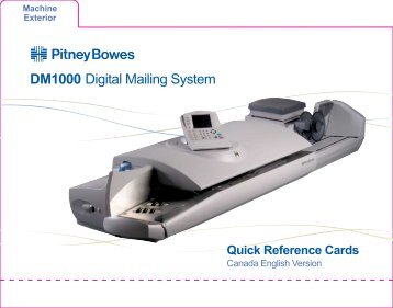 DM1000 Digital Mailing System - Pitney Bowes Canada