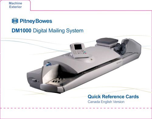 DM1000 Digital Mailing System - Pitney Bowes Canada