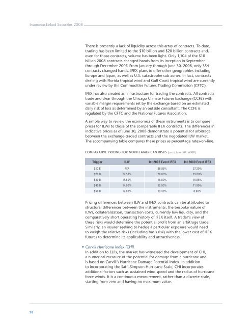 Insurance-Linked Securities Report 2008 - Aon