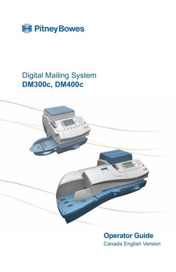 Digital Mailing System DM300c, DM400c - ASAP Postage Meter Ink ...