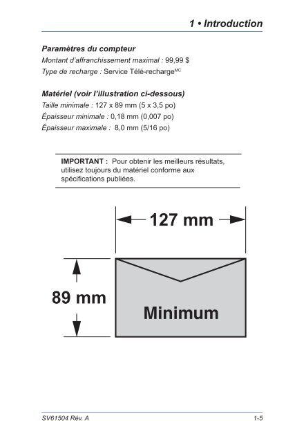 Guide d'utilisation détaillé (PDF) - Pitney Bowes Canada