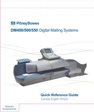 DM400/500/550 Digital Mailing Systems - Pitney Bowes Canada