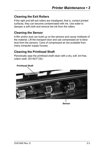 Printer DA70S, DA75S Operator Guide - Pitney Bowes Canada