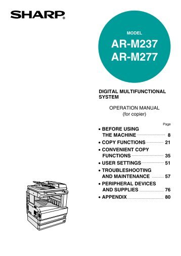 AR-M237 AR-M277 - Pitney Bowes Canada