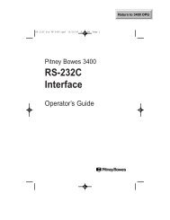 RS232 Guide - Pitney Bowes Canada