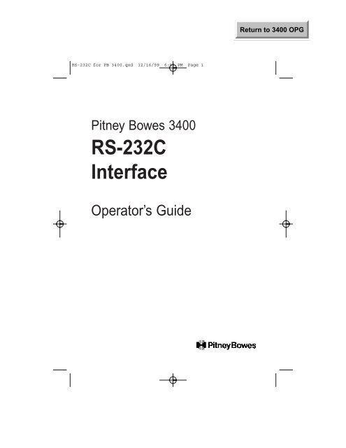 RS232 Guide - Pitney Bowes Canada