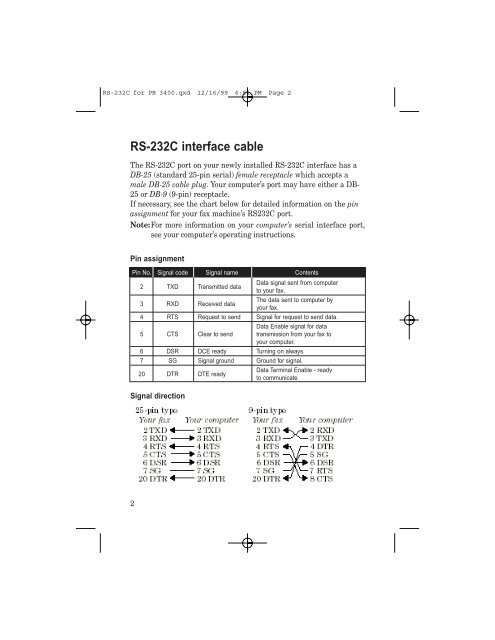 RS232 Guide - Pitney Bowes Canada