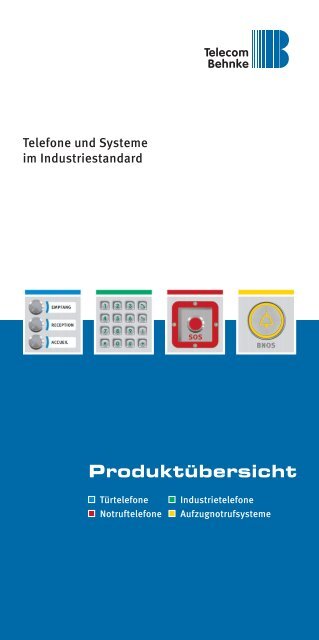 Produktübersicht - Telecom Behnke