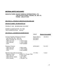 material safety data sheet manufacturer: maxim chemical ...