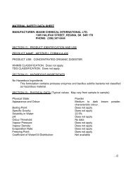 material safety data sheet manufacturer: maxim chemical ...