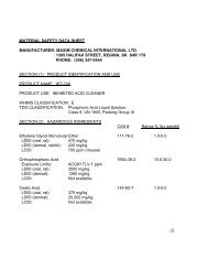 material safety data sheet manufacturer: maxim chemical ...