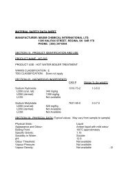 material safety data sheet manufacturer: maxim chemical ...