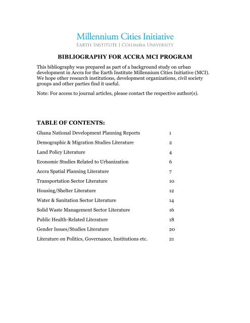 PDF version of the Bibliography can be downloaded. - Millennium ...
