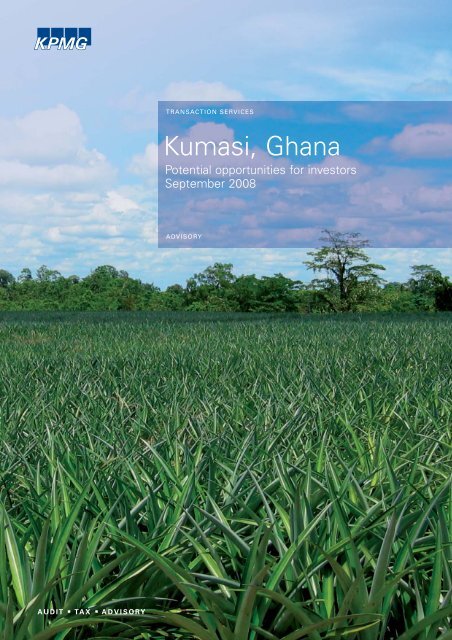 Kumasi, Ghana: Potential Opportunities for Investors - Millennium ...