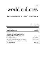 2002 World Cultures 13(2): 110-146 - Eclectic Anthropology Server