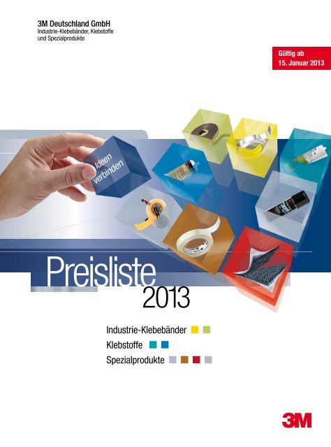 3M Industrieklebebänder Preisliste 2013