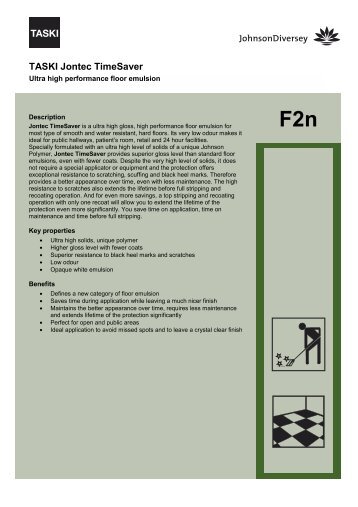 TASKI Jontec TimeSaver Ultra High Performance Floor Emulsion