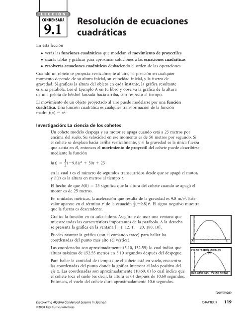 Resolucion De Ecuaciones Cuadraticas