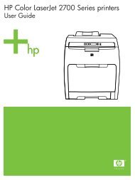 HP Color LaserJet 2700 Series printers User Guide - ENWW