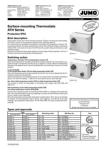 Surface-mounting Thermostats ATH Series