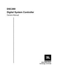 DSC260 Manual v0.9 - JBL Professional