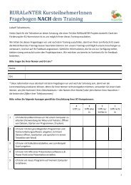 Fragebogen für TeilnehmerInnen (=Trainees ... - Virtuelle Schule