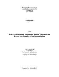 Fontane-Gymnasium Facharbeit Das Aussehen eines Deckblattes ...