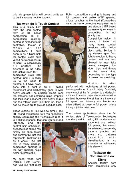 Totally Tae Kwon Do Magazine - Issue 9 - USADojo.com