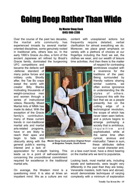 Totally Tae Kwon Do Magazine - Issue 20 - Usadojo