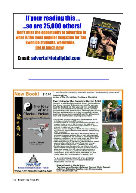 Totally Tae Kwon Do Magazine - Issue 20 - Usadojo