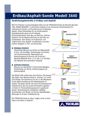 Erdbau/Asphalt-Sonde Modell 3440 - Swietelsky