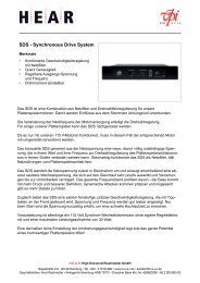 SDS - Synchronous Drive System - HEAR GmbH