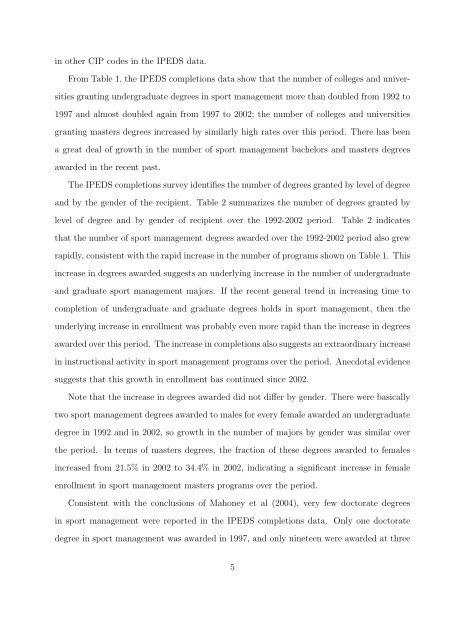 The Role of Sports Economics in the Sport Management Curriculum