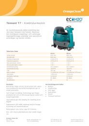 Tennant T7 – Kombiskurmaskin - Orange Clean AB
