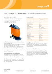 TASKI swingo 855 Power BMS – Batteridriven ... - Orange Clean AB