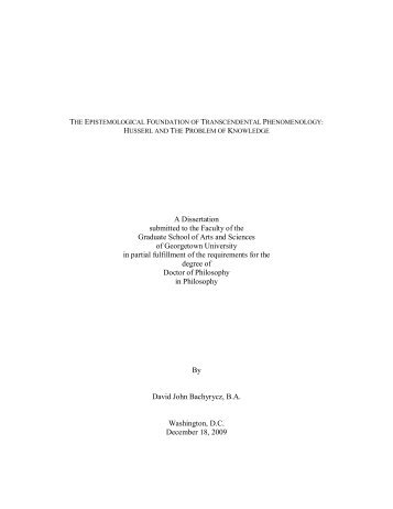 A Dissertation submitted to the Faculty of the Graduate School of ...