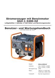 Benutzer- und Wartungshandbuch Stromerzeuger mit ... - Rotek