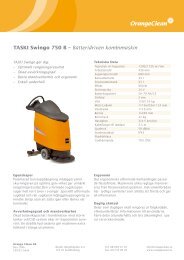 TASKI Swingo 750 B – Batteridriven kombimaskin - Orange Clean AB