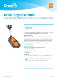 TASKI® ergodisc 2000 UK Master Version - Orange Clean AB