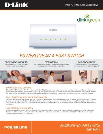 POWERLINE AV 4-PORT SWITCH - D-Link