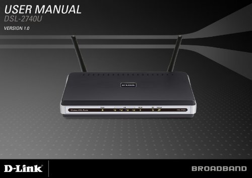 Table of Content D-Link DSL-2740U User Manual 1