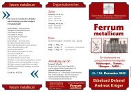 Belehrungen... Trancen... Übungen... AMEA... Ferrum metallicum 19 ...