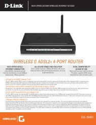 WIRELESS G ADSL2+ 4-PORT ROUTER - D-Link