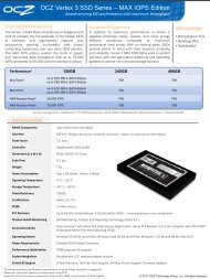 OCZ Vertex 3 SSD Series ? MAX IOPS Edition